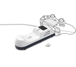 Speedlink - Jazz Inalambrico Twin Charger USB para PS5 Mando Controller