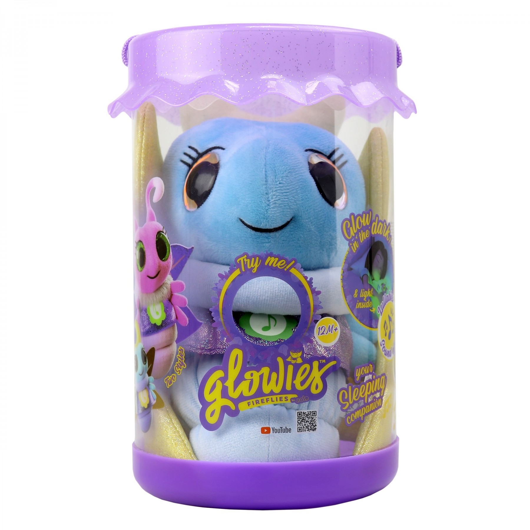 Glowies, Firefly Sleep Pal w. sound & light, Blue - (90155)