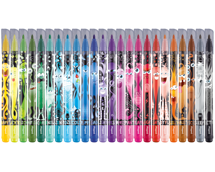 Maped - Color'Peps Felt Tip pens - Monster (24 pcs.) (845401)