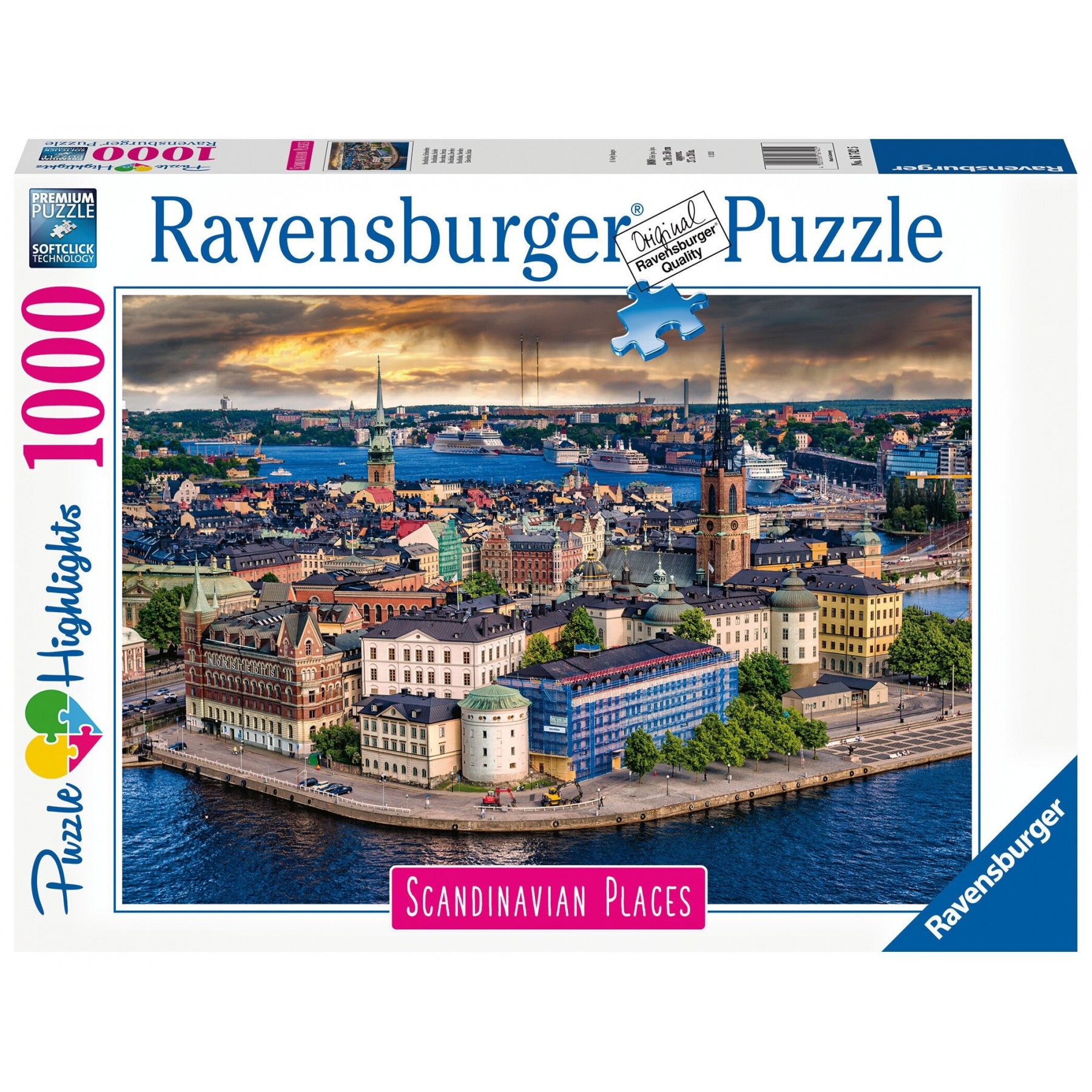 Ravensburger - Puzzle 1000 - Scandinavian Stockholm, Sweden (10216742)