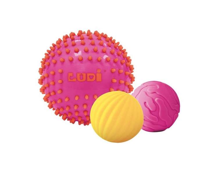 Ludi - Sensory ball set - pink - LU30022