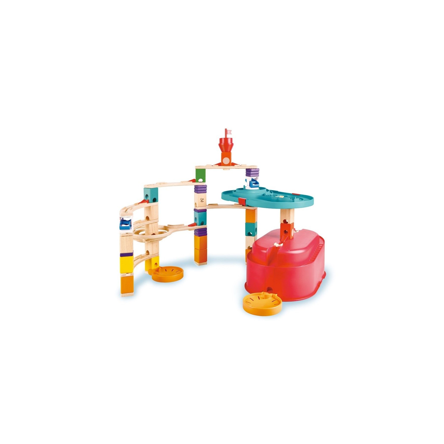 Hape, Set de cubo de pistas Quadrilla (87-6027)