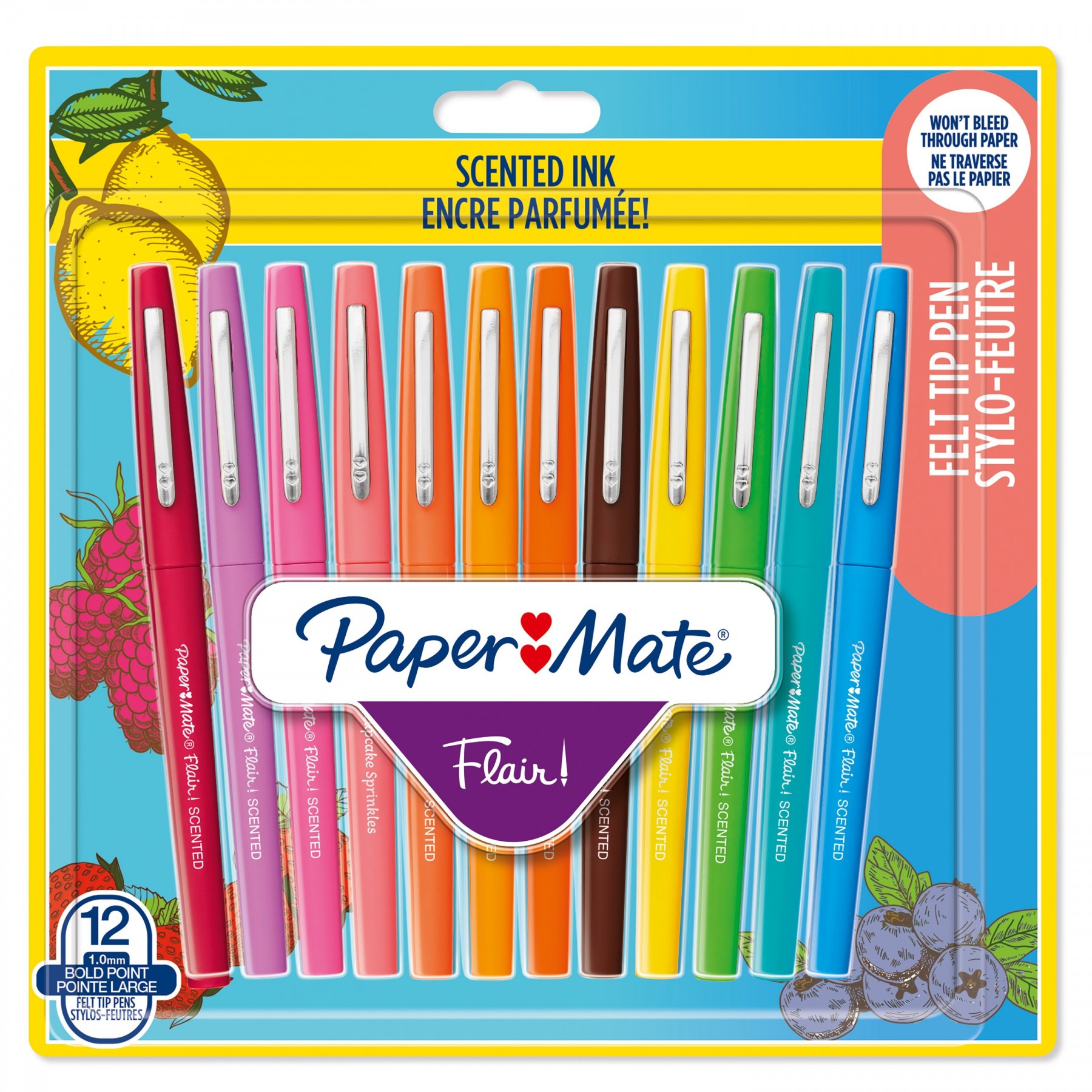 Paper Mate, Flair Bolígrafos De Punta De Fieltro Con Aroma (2138467)