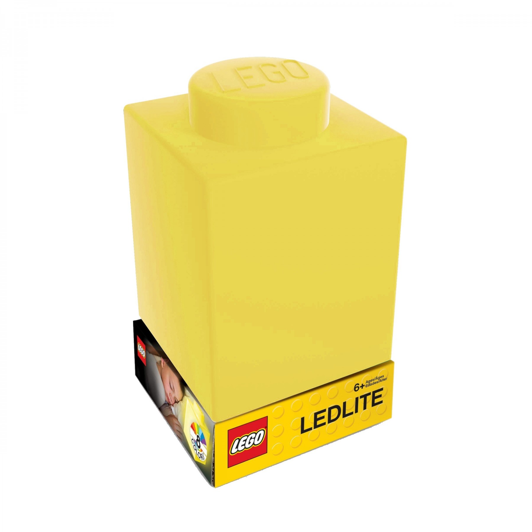LEGO - Silicone Brick - Night Light w/LED - Yellow