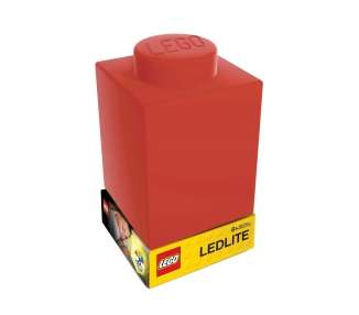 LEGO - Silicone Brick - Night Light w/LED - Red
