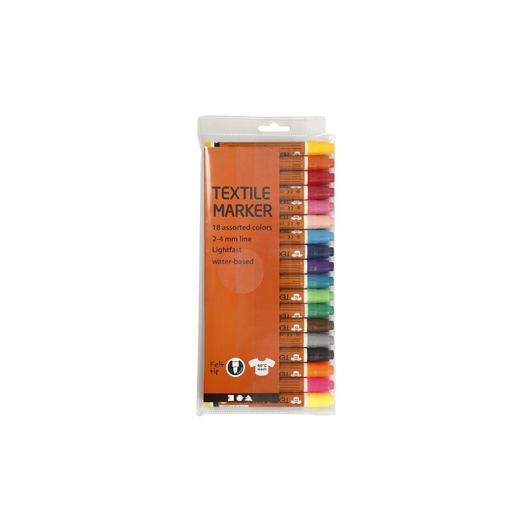 Textile Markers 18 pcs. (34837)