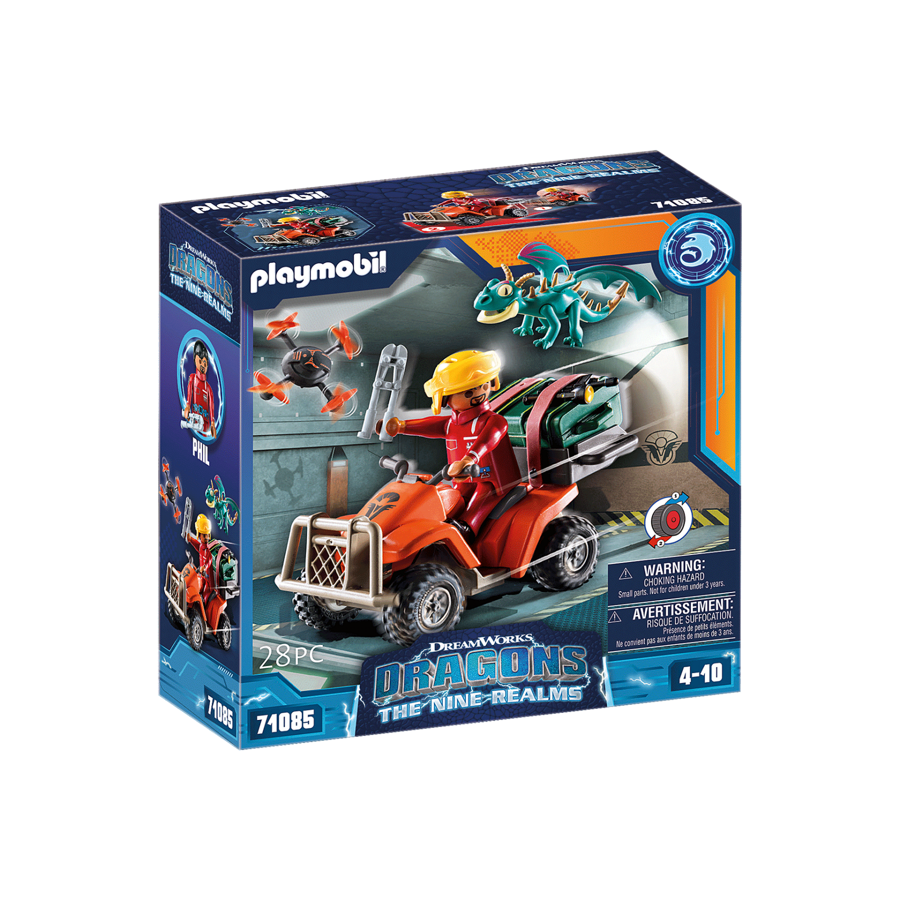 Playmobil - Dragons: The Nine Realms - Icaris Quad with Phil (71085)