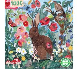 Rompecabezas eeBoo - 1000 Piezas - Poppy Bunny (EPZTPBY)