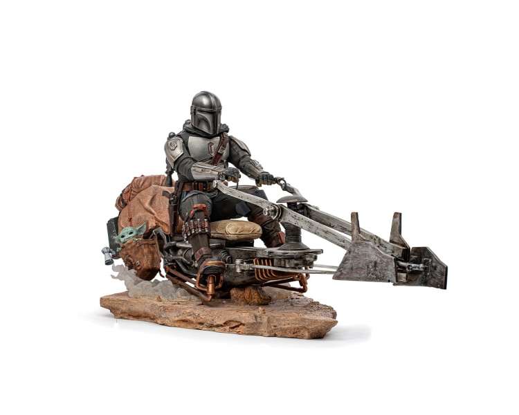 Star Wars - On Speederbike Statue Deluxe Art Scale 1/10