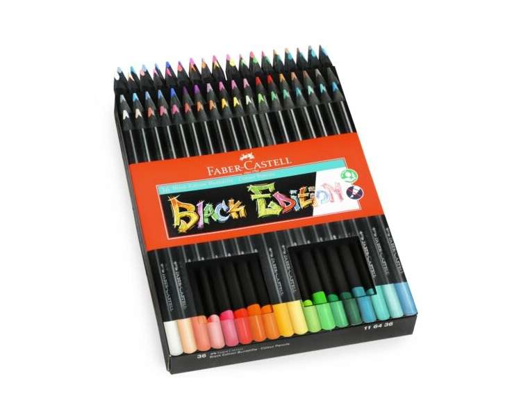 Faber-Castell - Black Edition Colour Pencils 36x