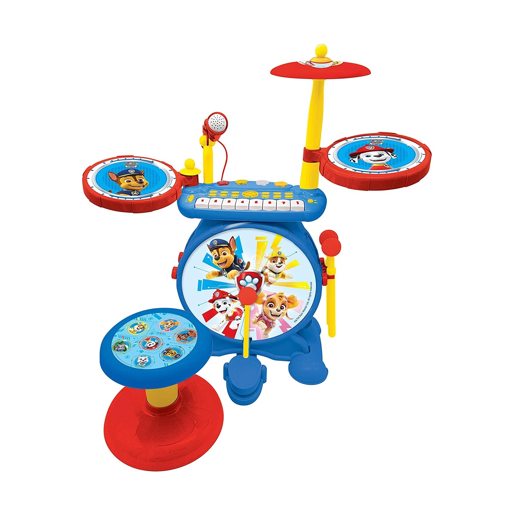 Lexibook - Paw Patrol - Electronic Luminous Drums Set (K610PA)
