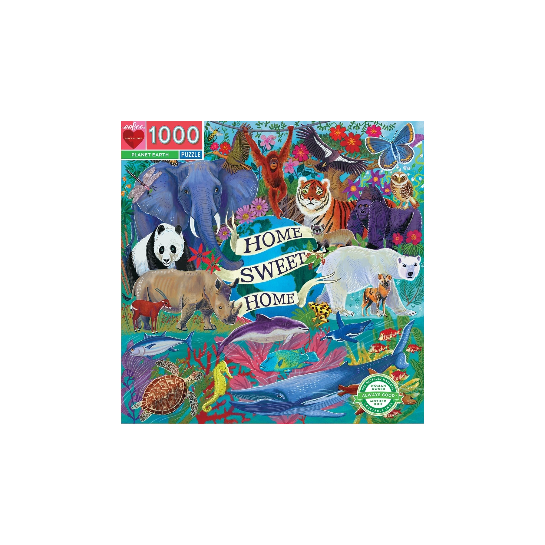 eeBoo - Puzzle - Planet Earth, 1000 pc ( EPZTPLA)