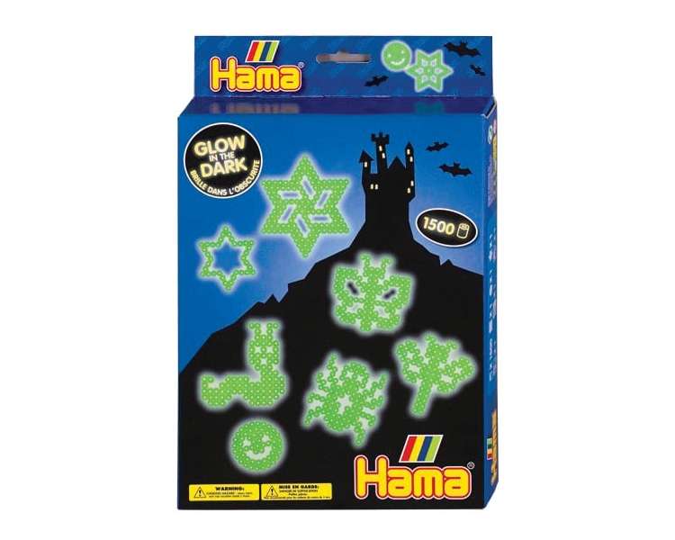 HAMA - Midi Beads - Giftbox -  Glow in the dark (383414)