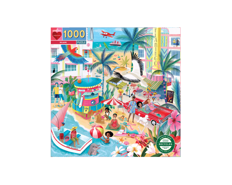 eeBoo - Puzzle 1000 pcs - Miami - (EPZTMIA)