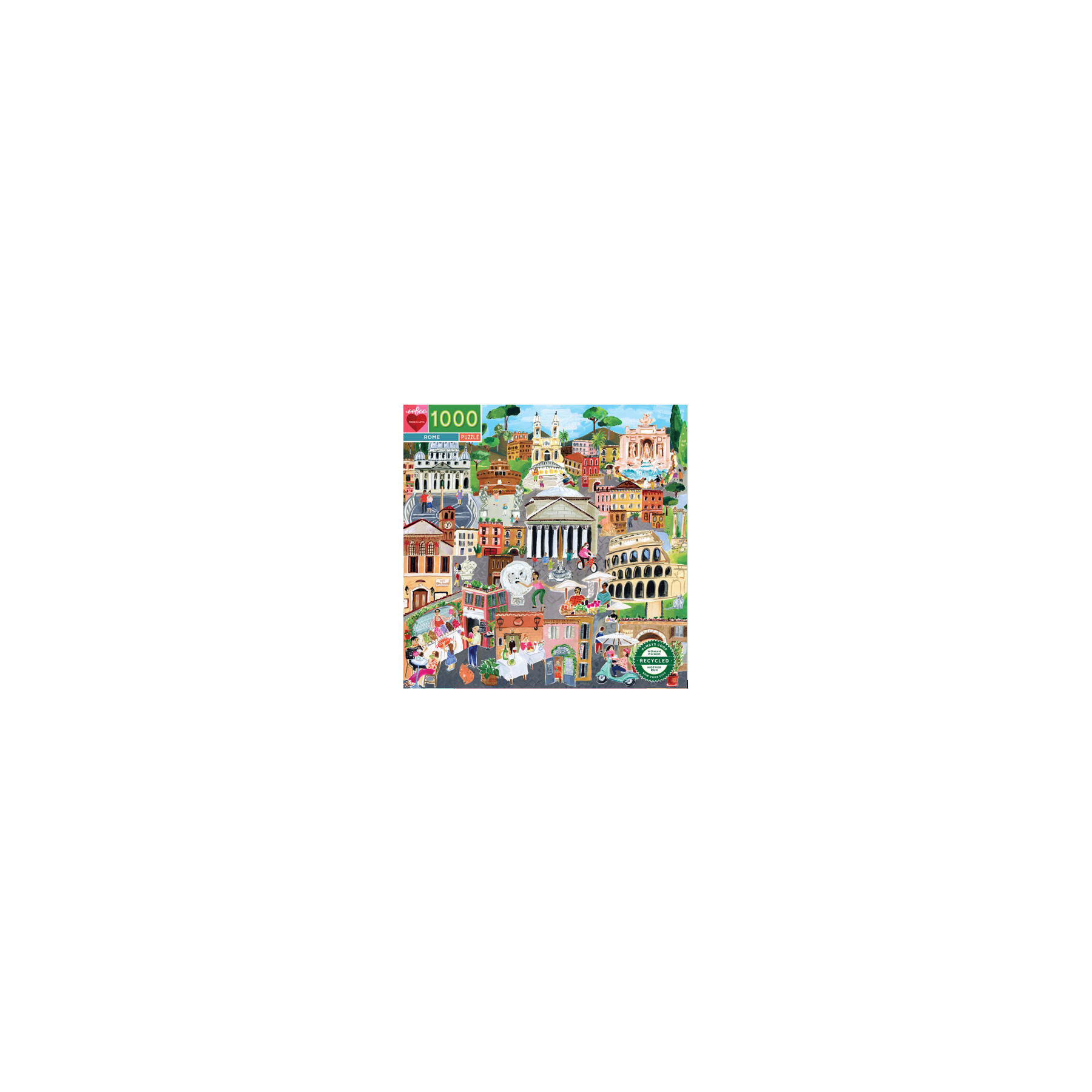 eeBoo - Puzzle 1000 pcs - Rome - (EPZTROM)