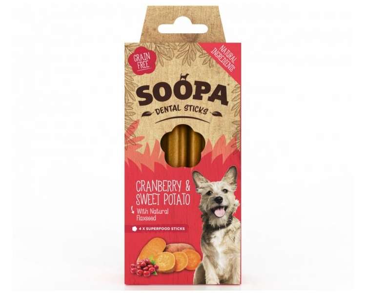 SOOPA - Dental Sticks Cranberry & Sweet Potato 100g - (SO920050)