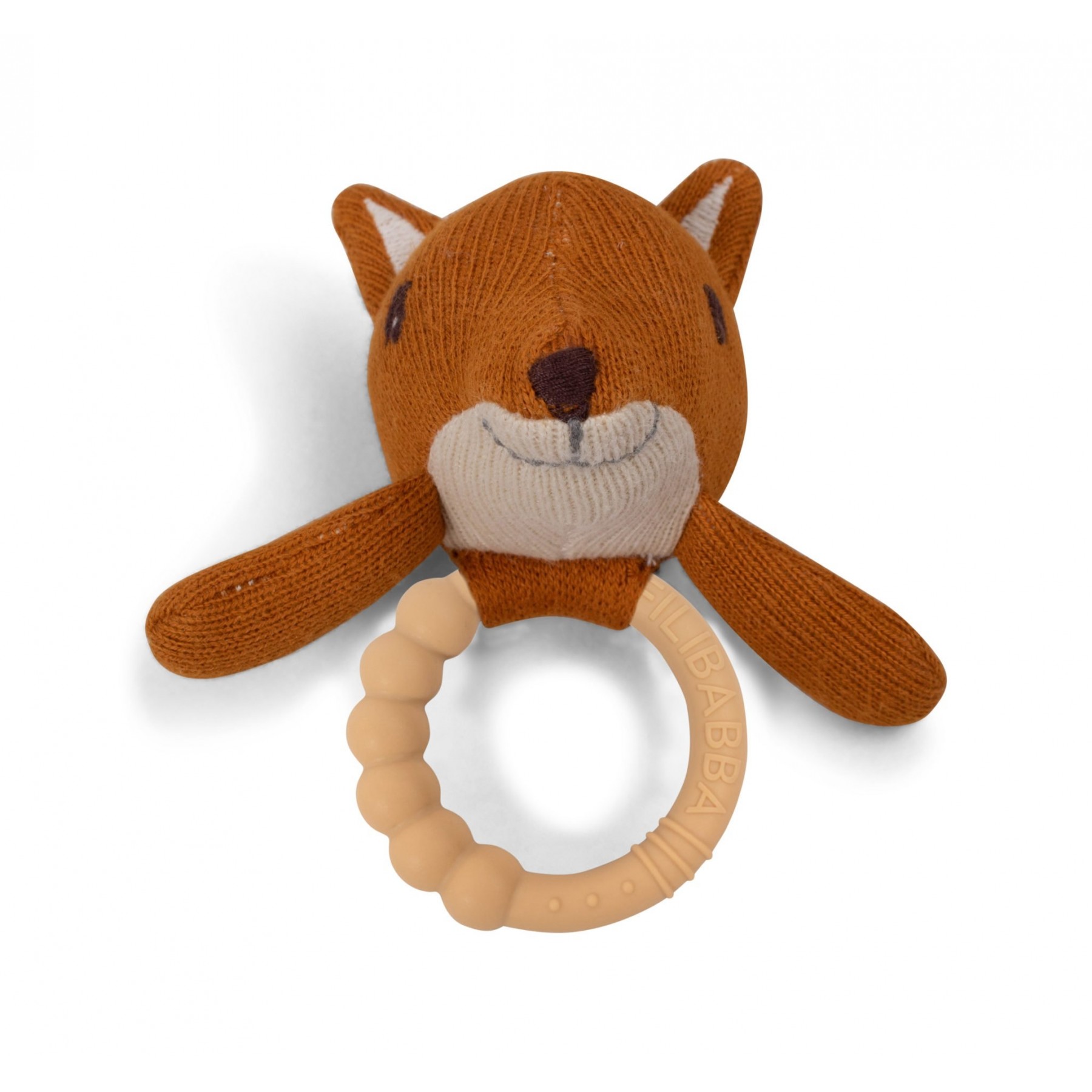 Filibabba - Sonajero con anillo de silicona para morder - Freya la Zorra (FI-02236)