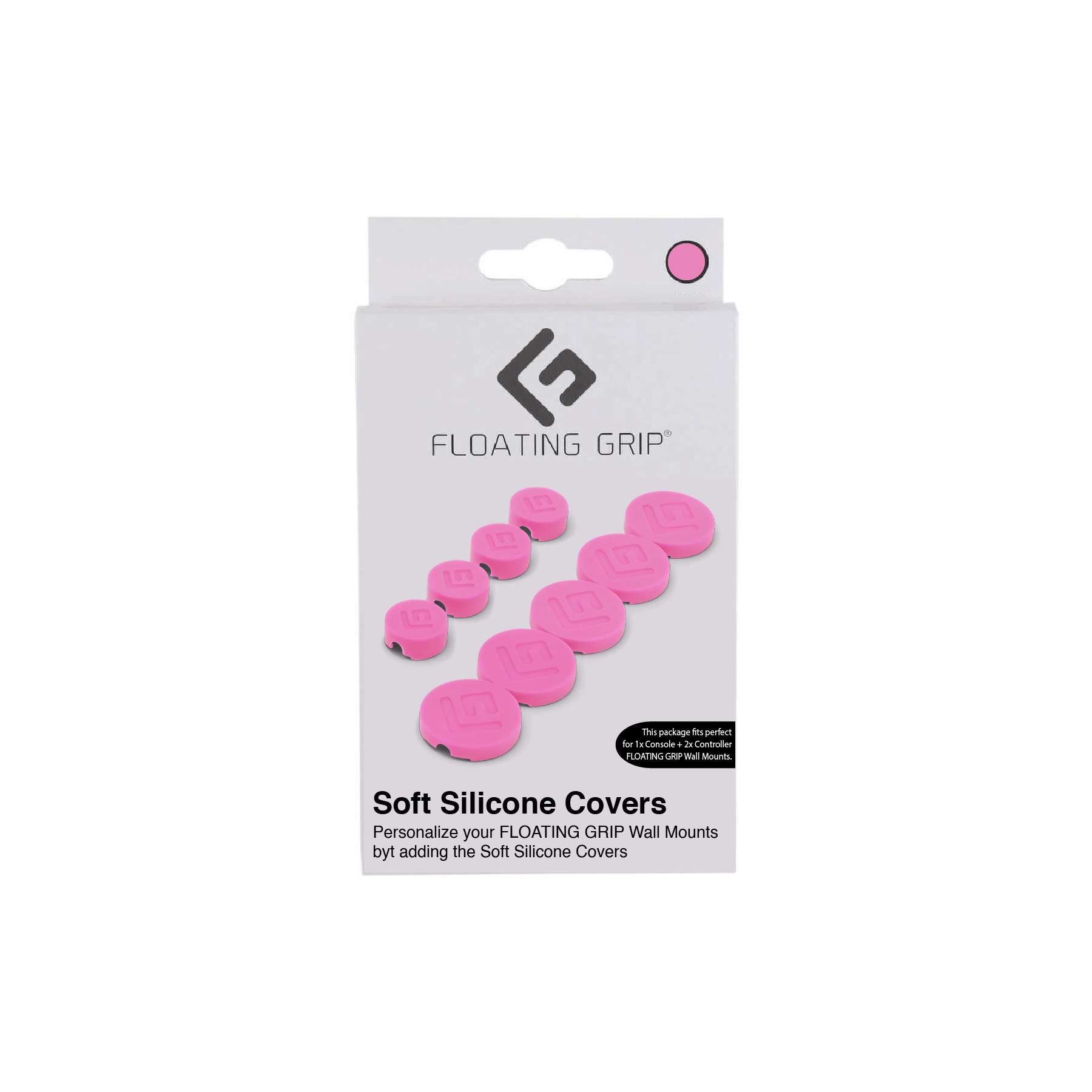 Floating Grip Wall Mount Covers (Pink)