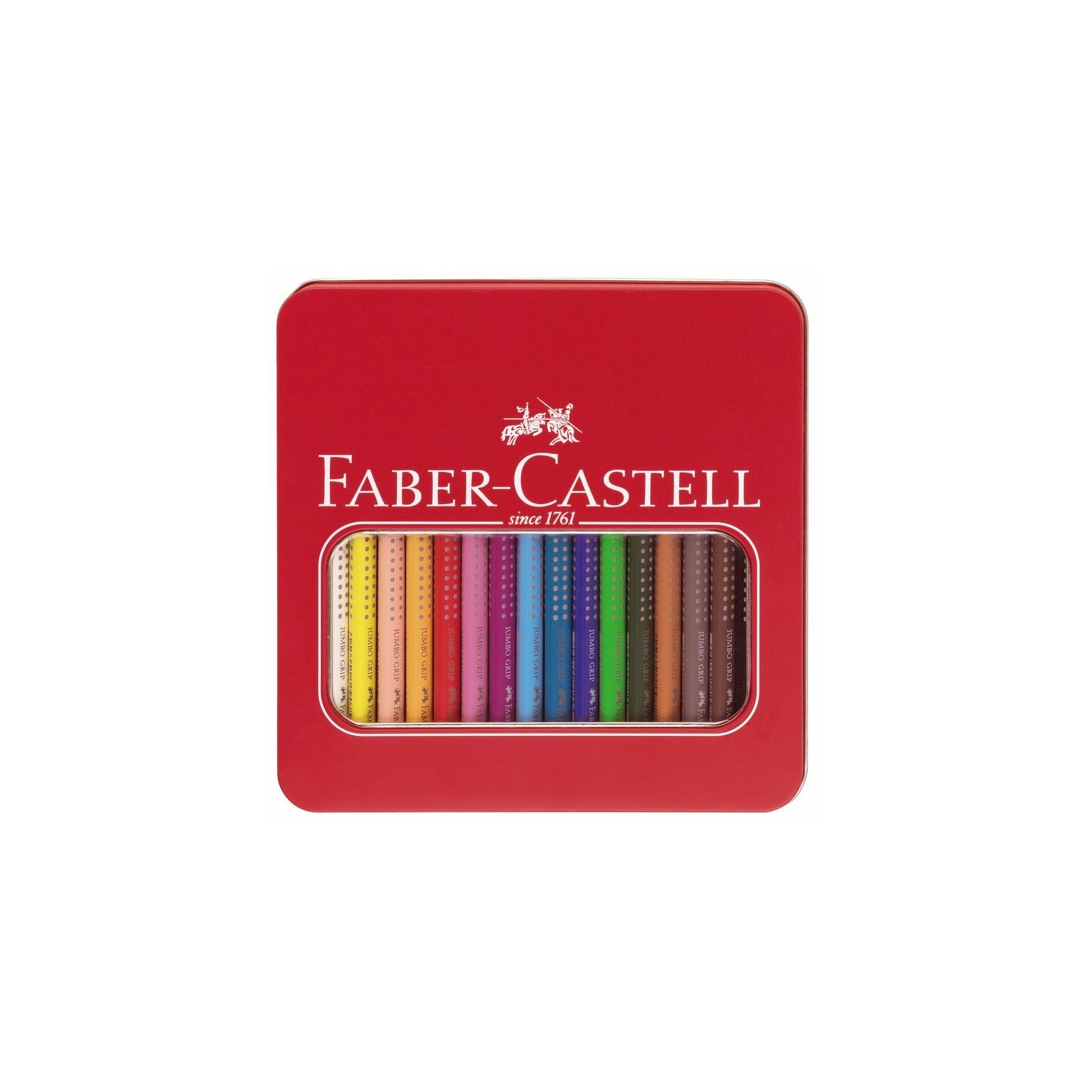 Faber-Castell - Jumbo Grip Colour Pencils Tin - 16 pc (110916)