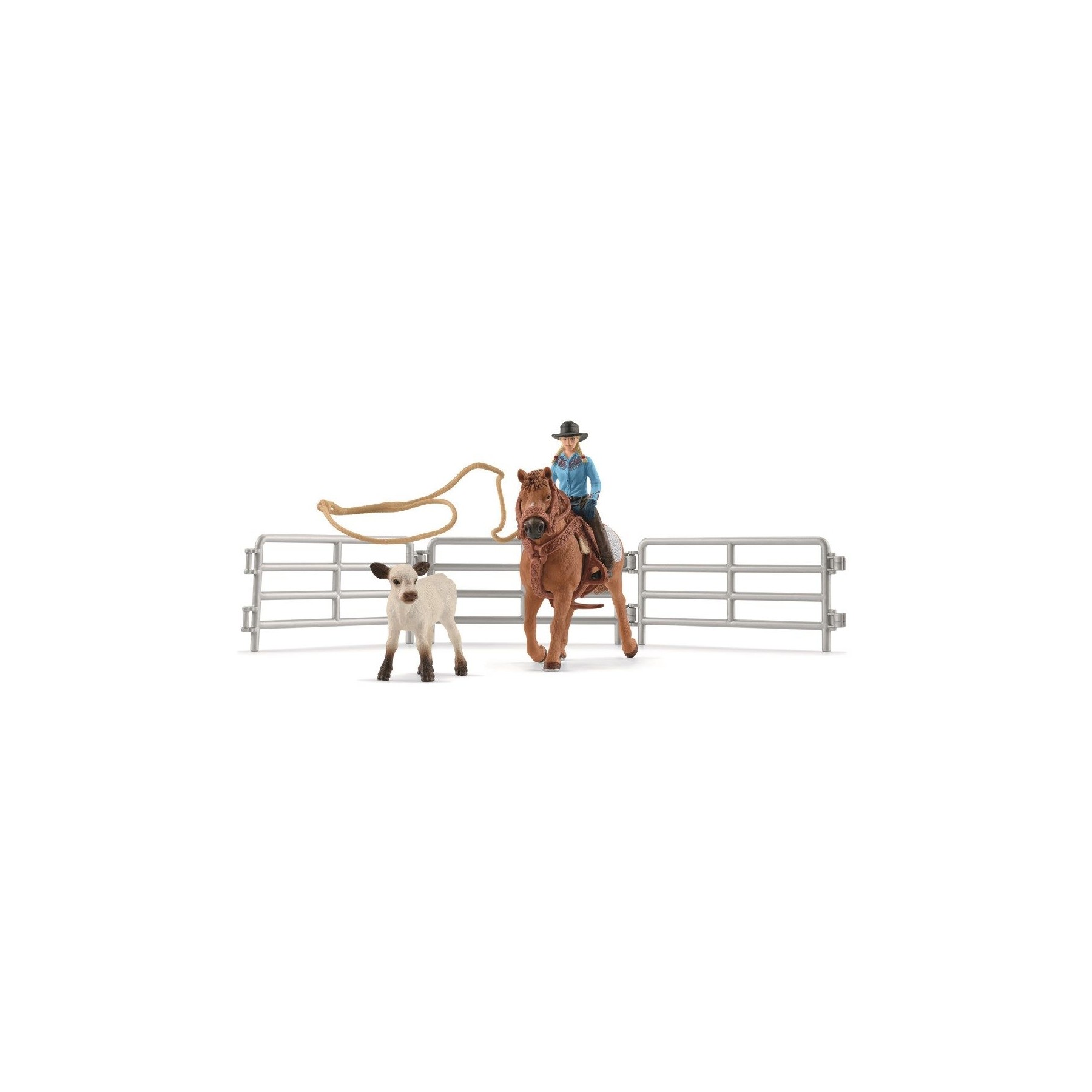 Schleich - Cowgirl Team Roping Fun (42577)
