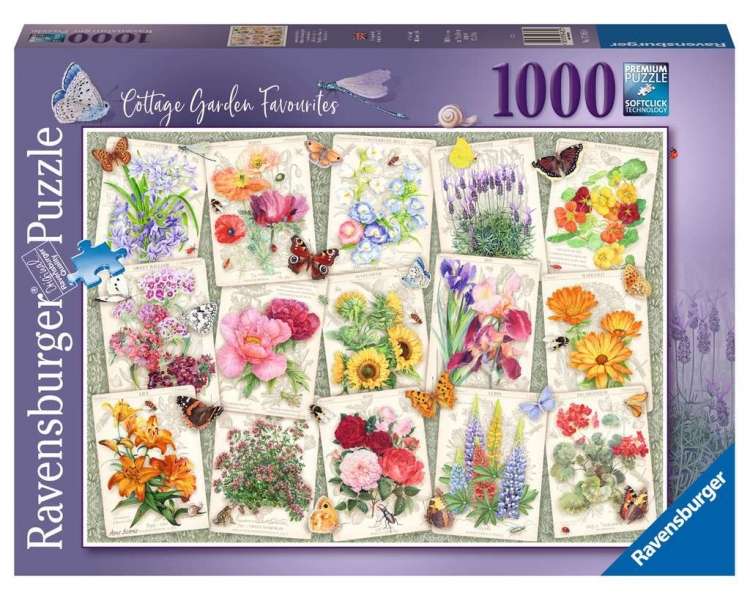 Rompecabezas Ravensburger - Flores del Jardín 1000 Piezas - (10217485)