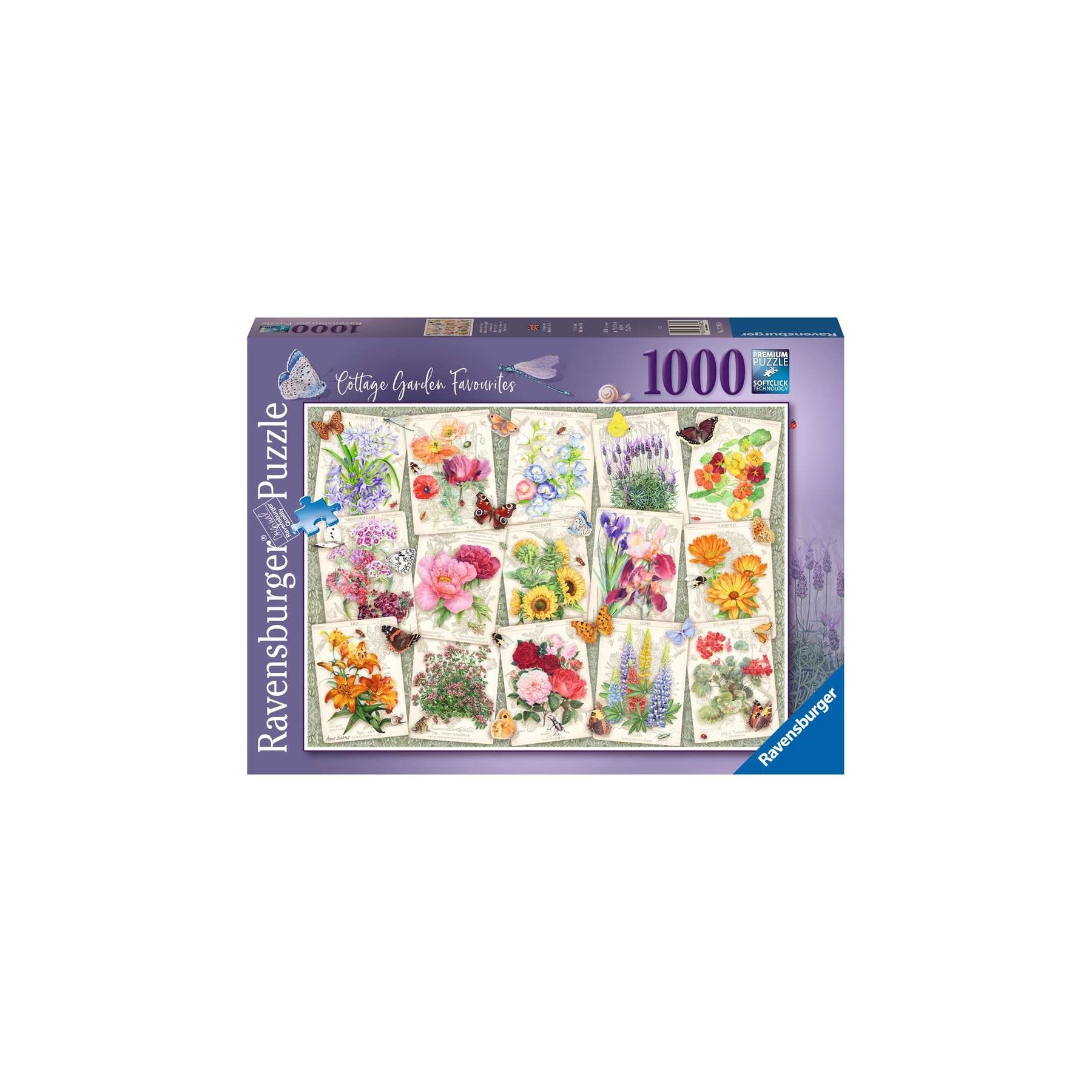 Rompecabezas Ravensburger - Flores del Jardín 1000 Piezas - (10217485)