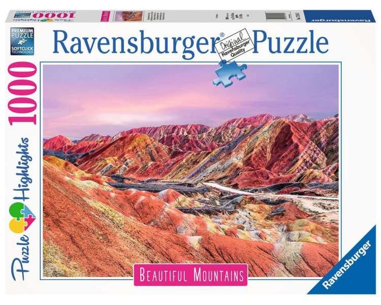 Ravensburger - Rainbow Mountains, China 1000p - (10217314)