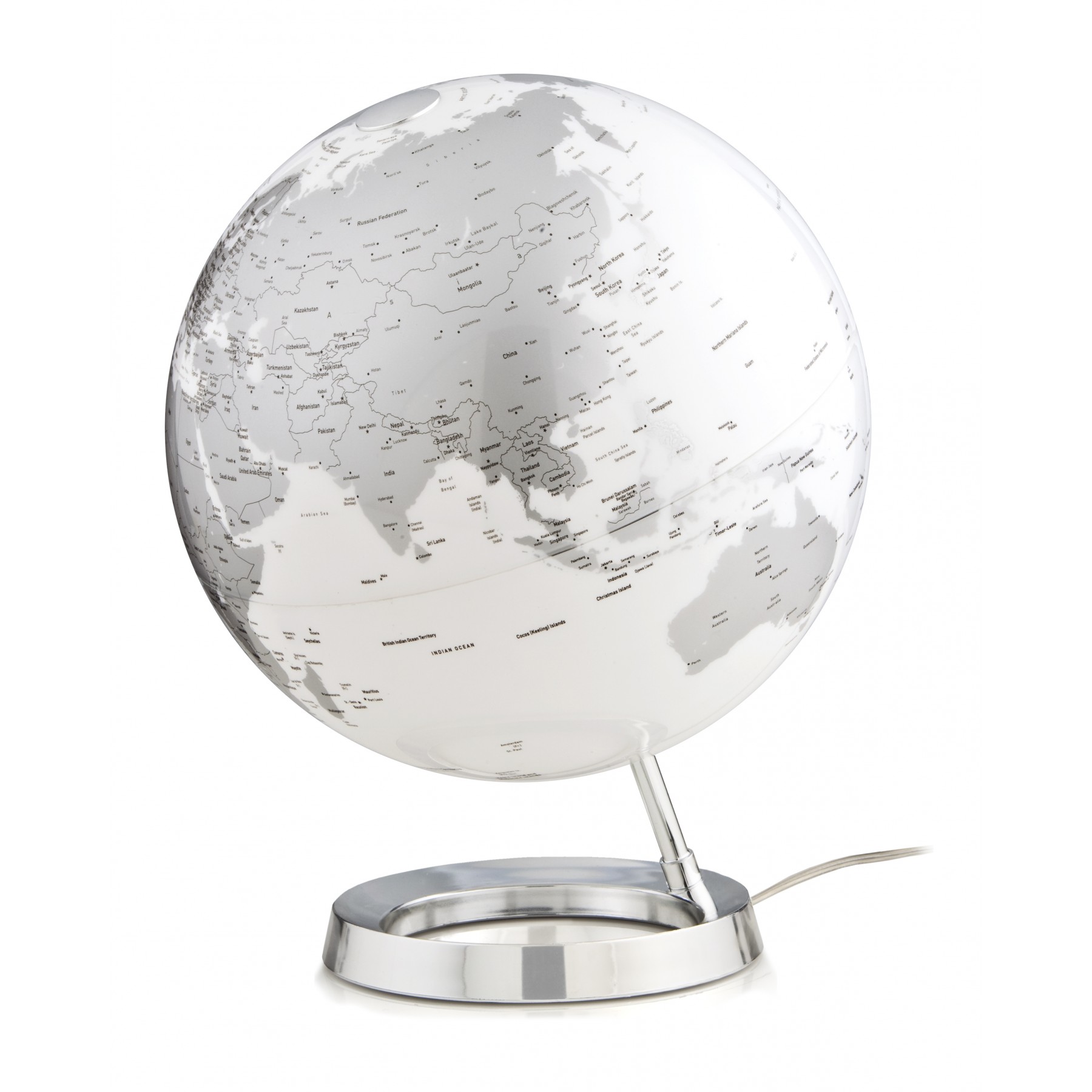 Globe Metal Bright Chrome 30cm GB Illuminated (CHROME)