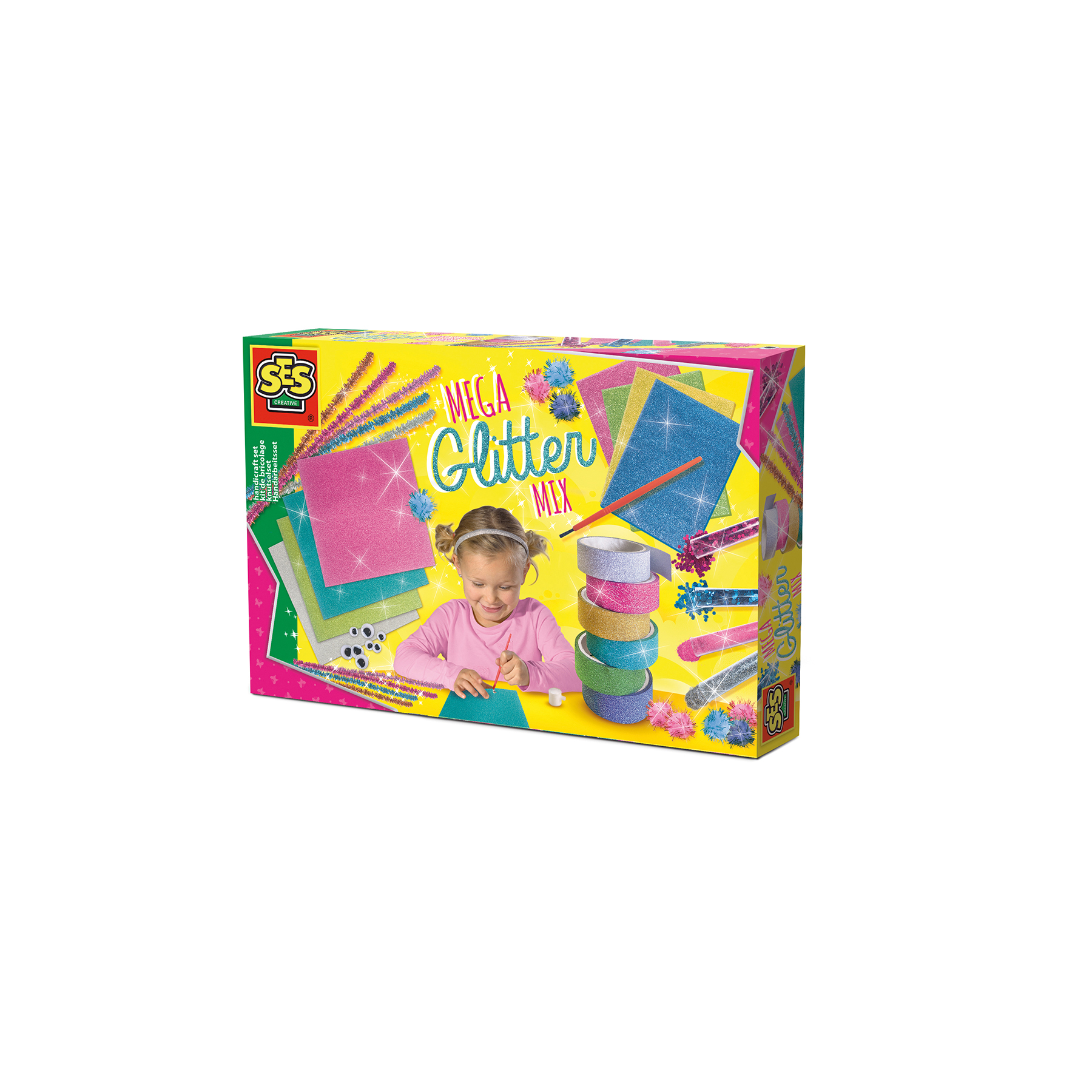 Ses Creative, Mega Conjunto De Manualidades Con Purpurina (S14109)