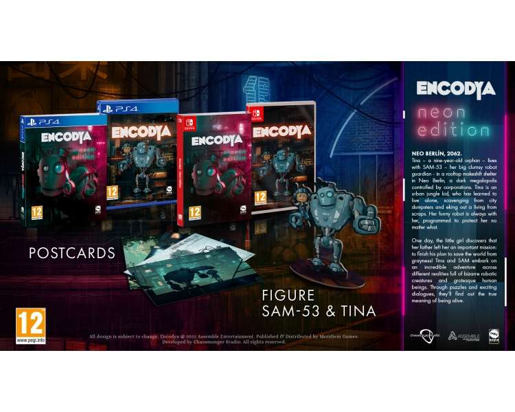 Encodya (Neon Edition) Juego para Consola Sony PlayStation 4 , PS4, PAL ESPAÑA