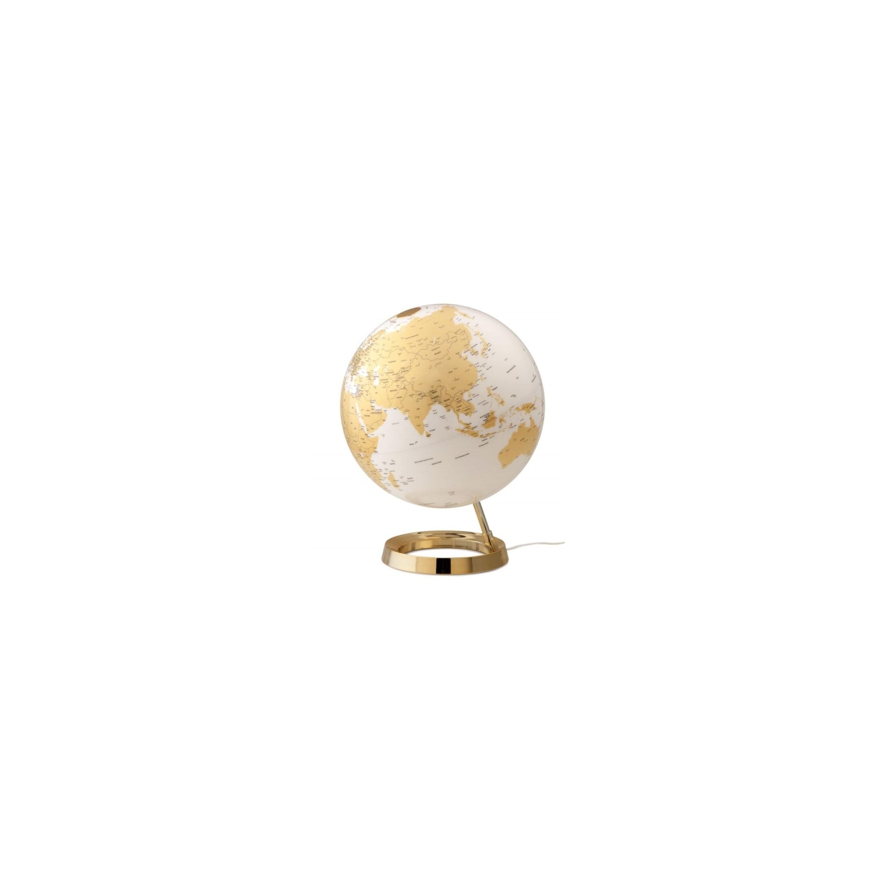Globe Metal Bright Gold 30cm GB Illuminated