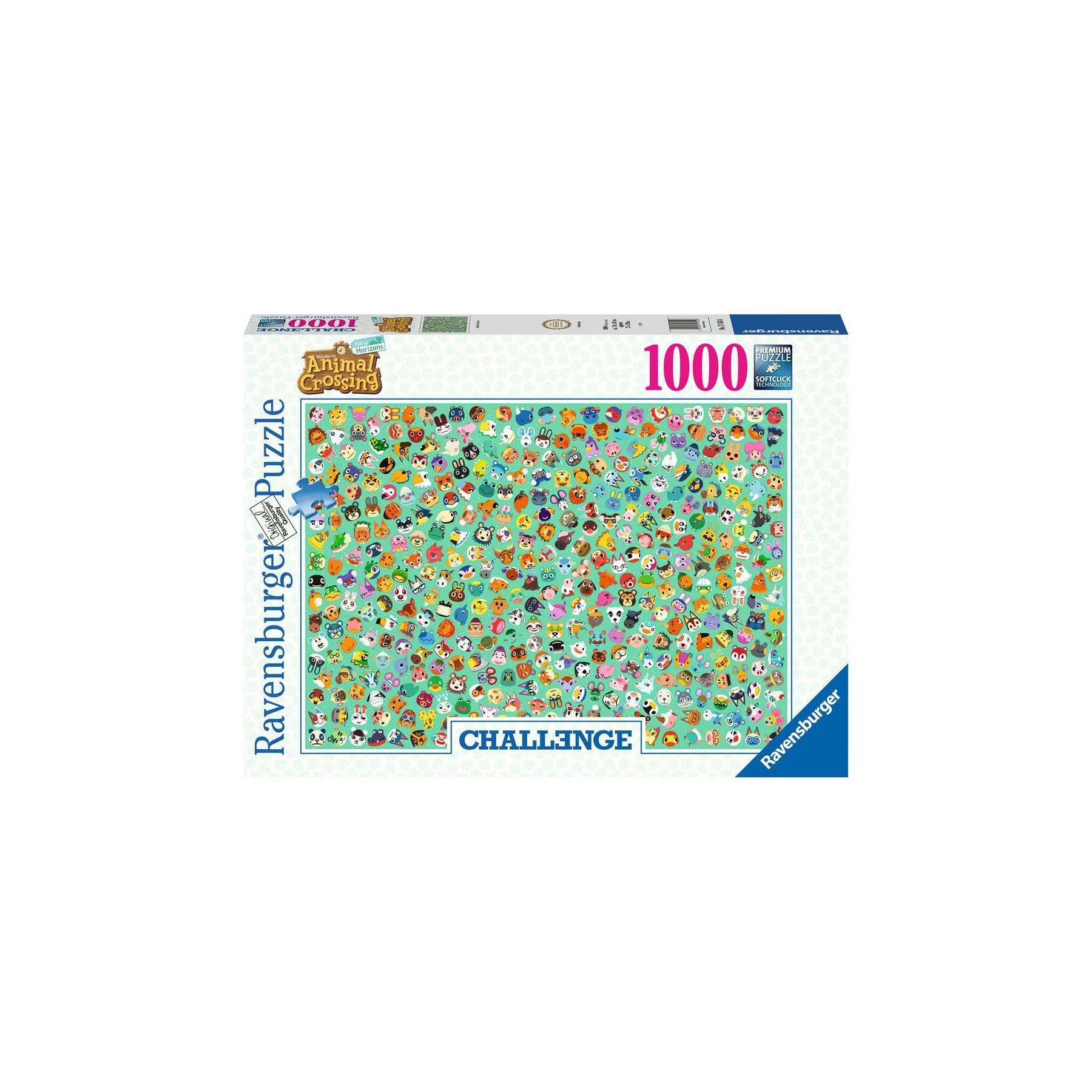 Rompecabezas Ravensburger - Desafío Animal Crossing 1000 Piezas - (10217454)