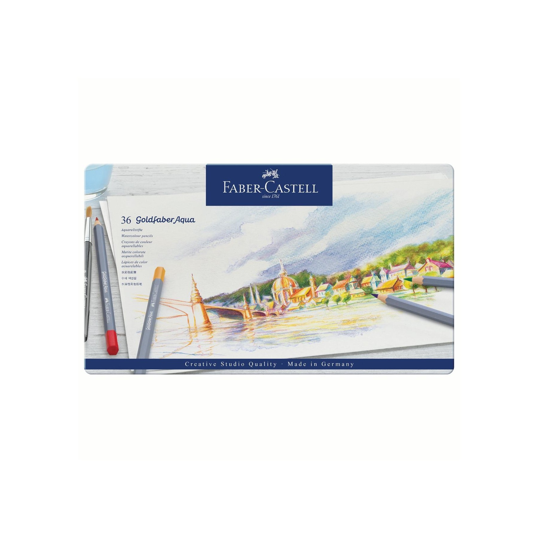 Faber-Castell - Goldfaber akvarel tin, 36 pc (114636)