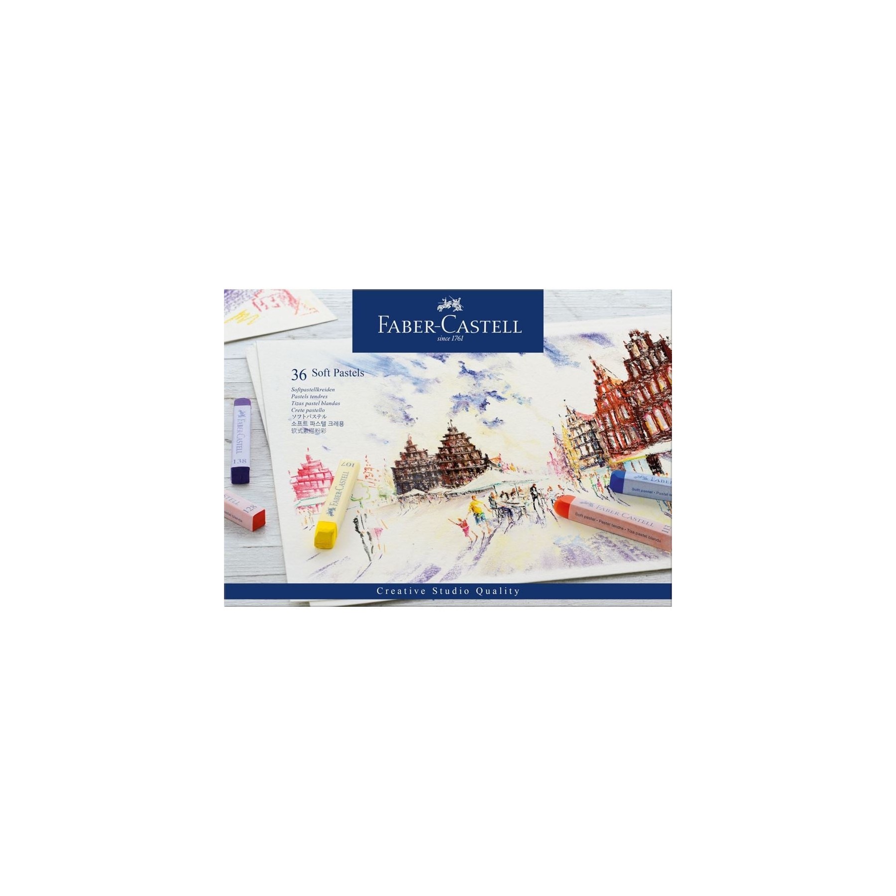 Faber-Castell - Soft pastels cardboard box of 36 (128336)