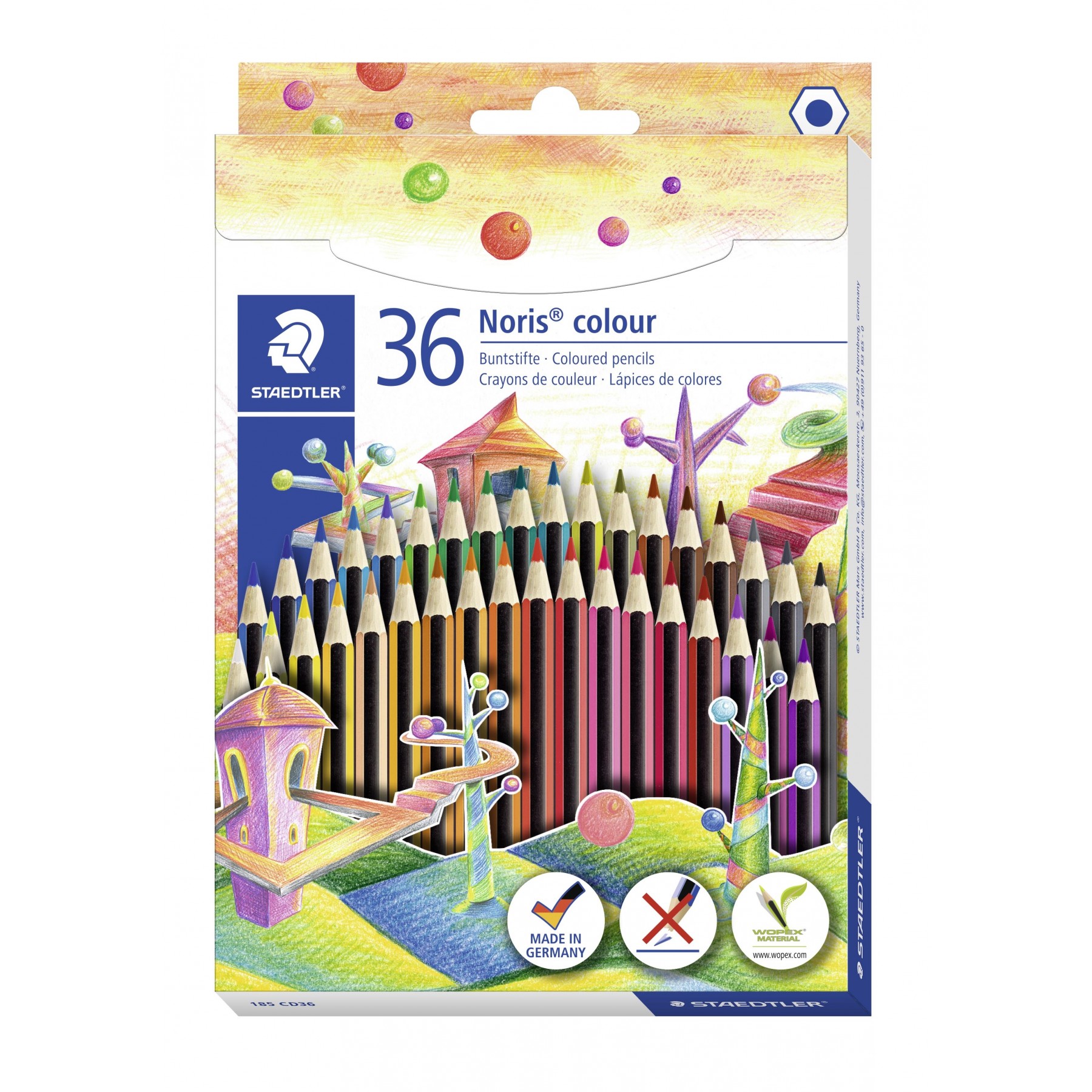 Staedtler, Lápiz De Colores Noris Color, 36 Unidades (185 Cd36)