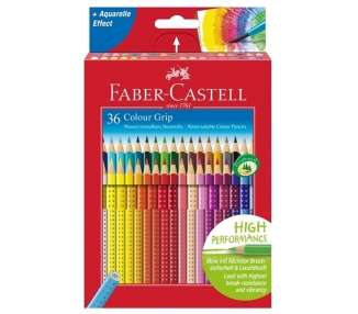 Faber-Castell, Lápices De Colores, Caja De Cartón, 36 Unidades (112442)