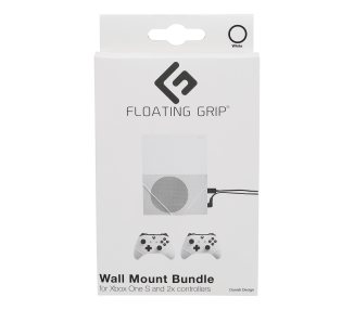 Floating Grips Xbox One S and Controller Wall Mounts - Bundle (White)
