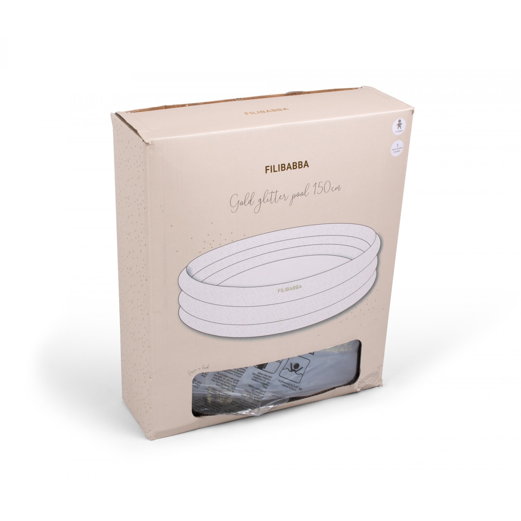 Filibabba - Pool 150 cm Alfie - Gold Glitter