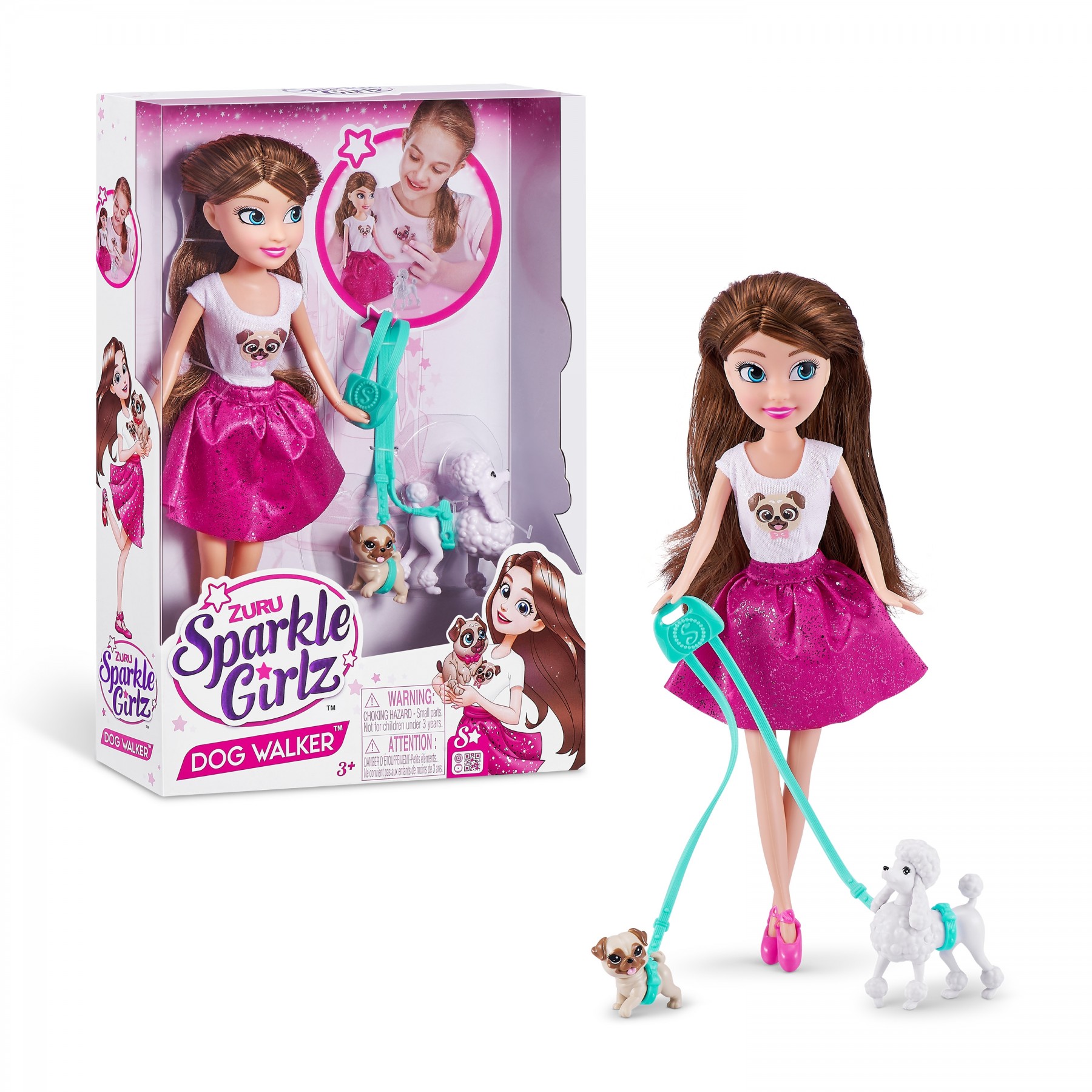 Sparkle Girlz - Doll Dog Walker (10065-2022)