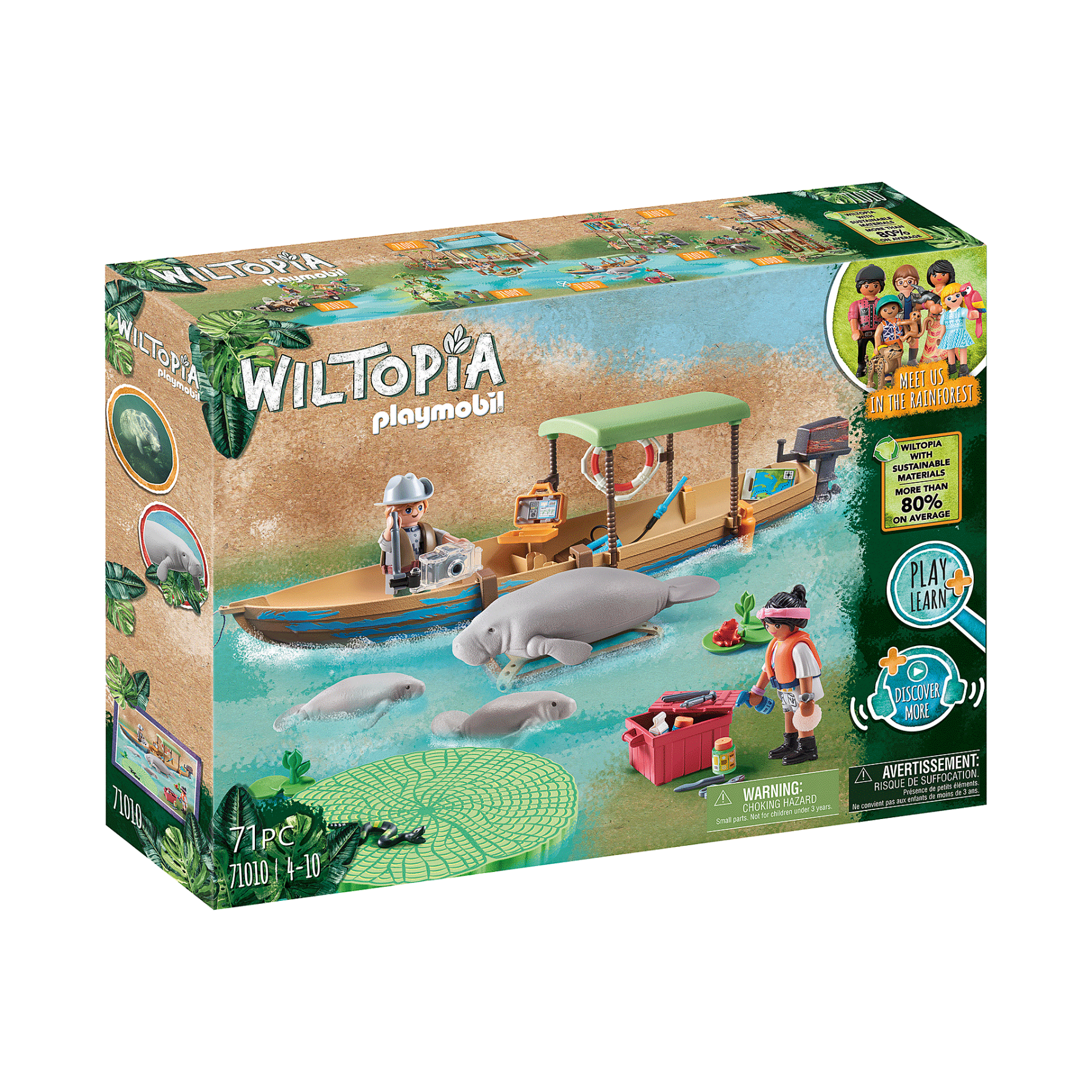 Playmobil - Wiltopia - Boat Trip to the Manatees (71010)