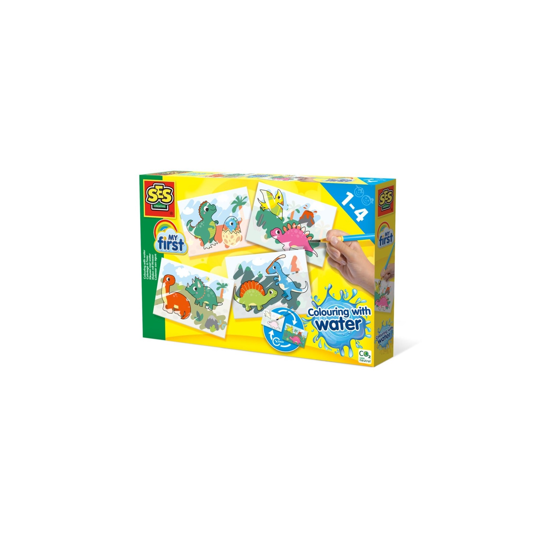 Ses Creative, Coloreando Con Agua, Dinosaurios, (S14465)