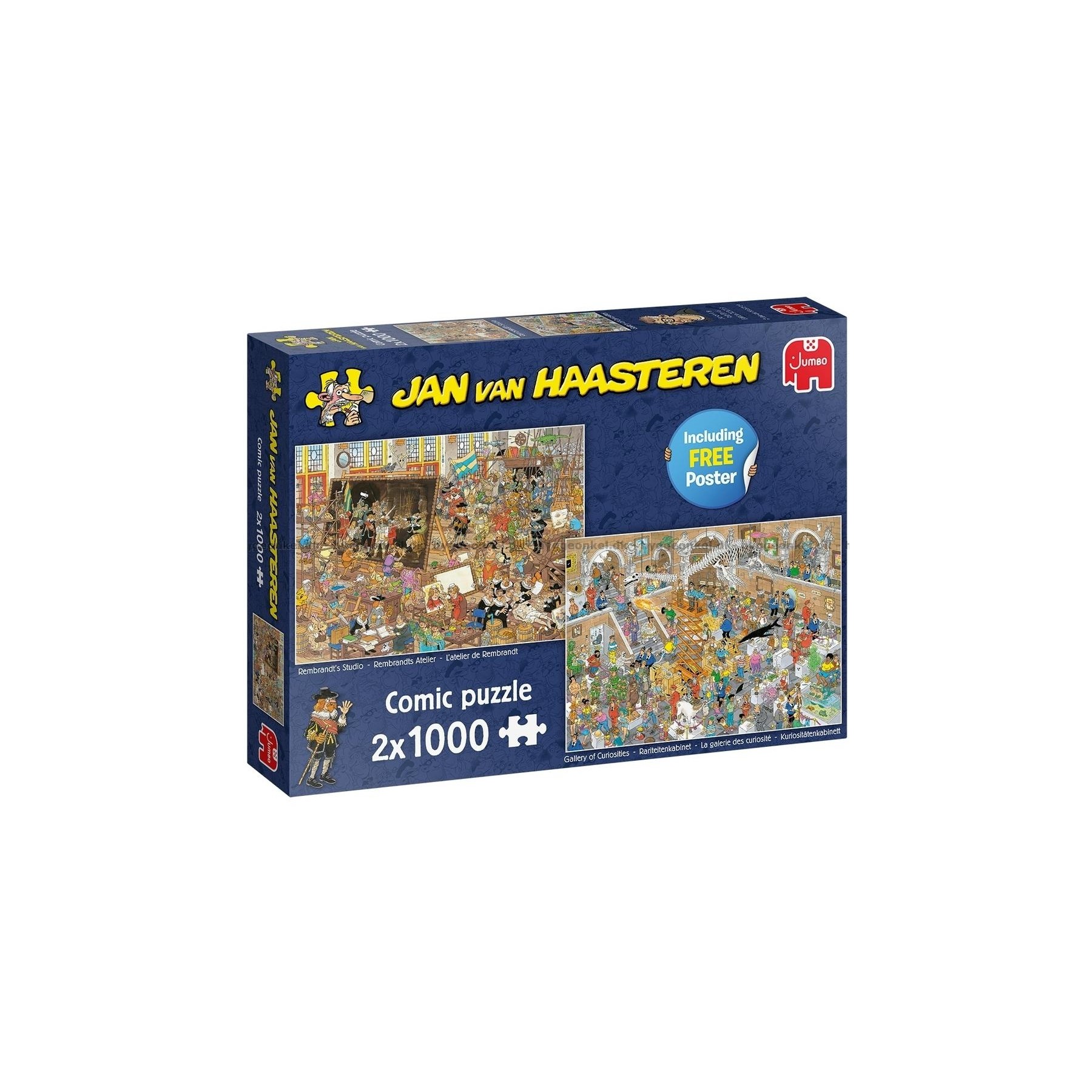 Rompecabezas Jan van Haasteren - Un Viaje al Museo (2x1000 Piezas) (JUM0032)