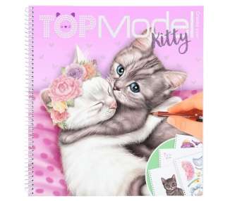 TOPModel - Create Your  -Kitty Colouring Book (412282)