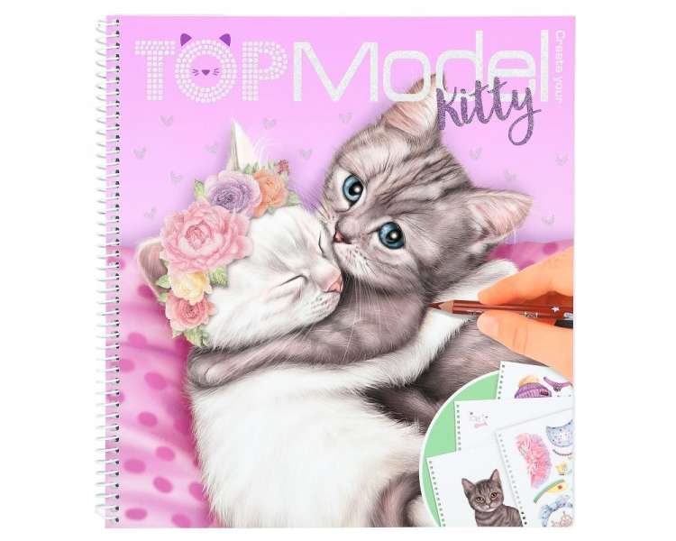 TOPModel - Create Your  -Kitty Colouring Book (412282)