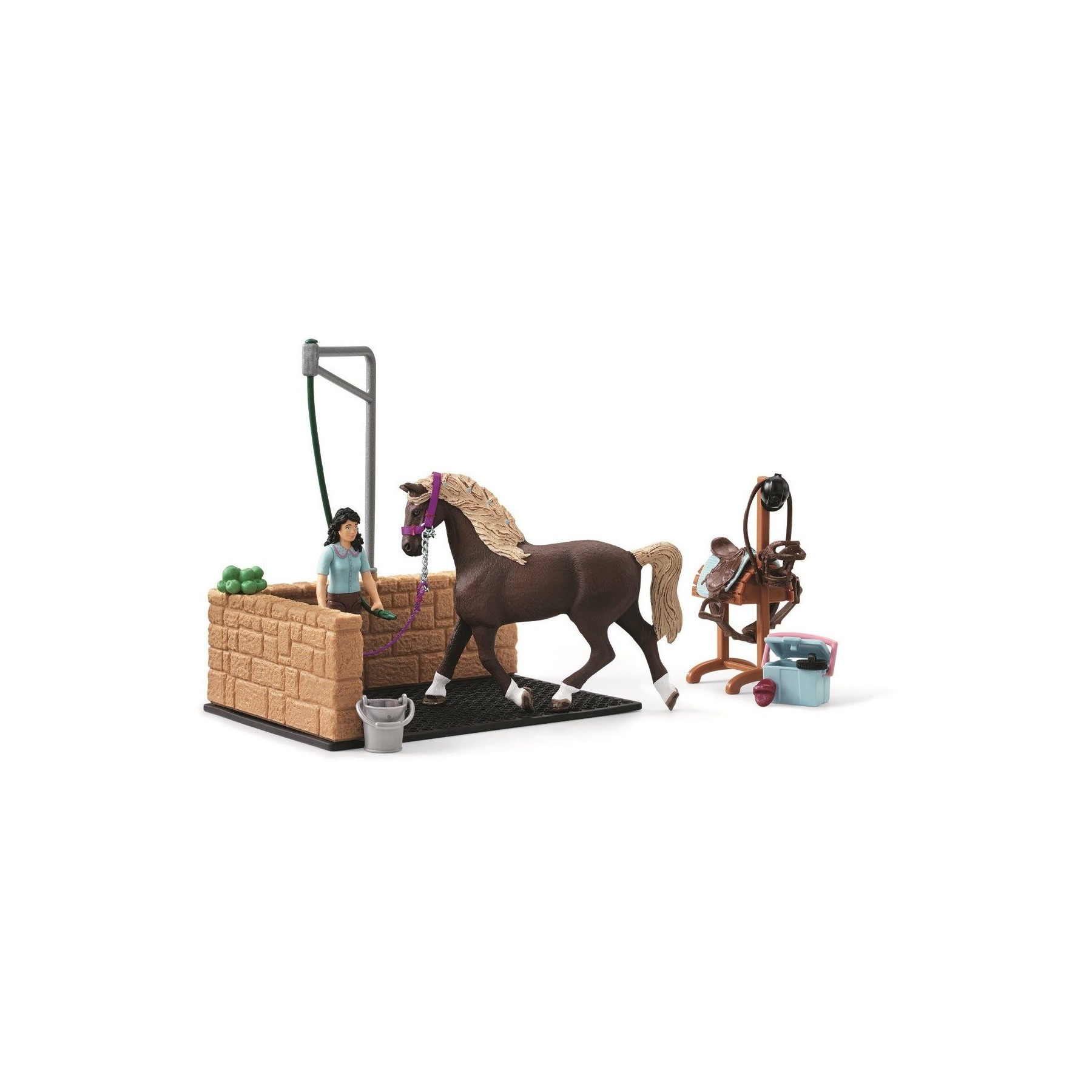 Schleich - Horse Club - Washing area with Emily & Luna (42438)