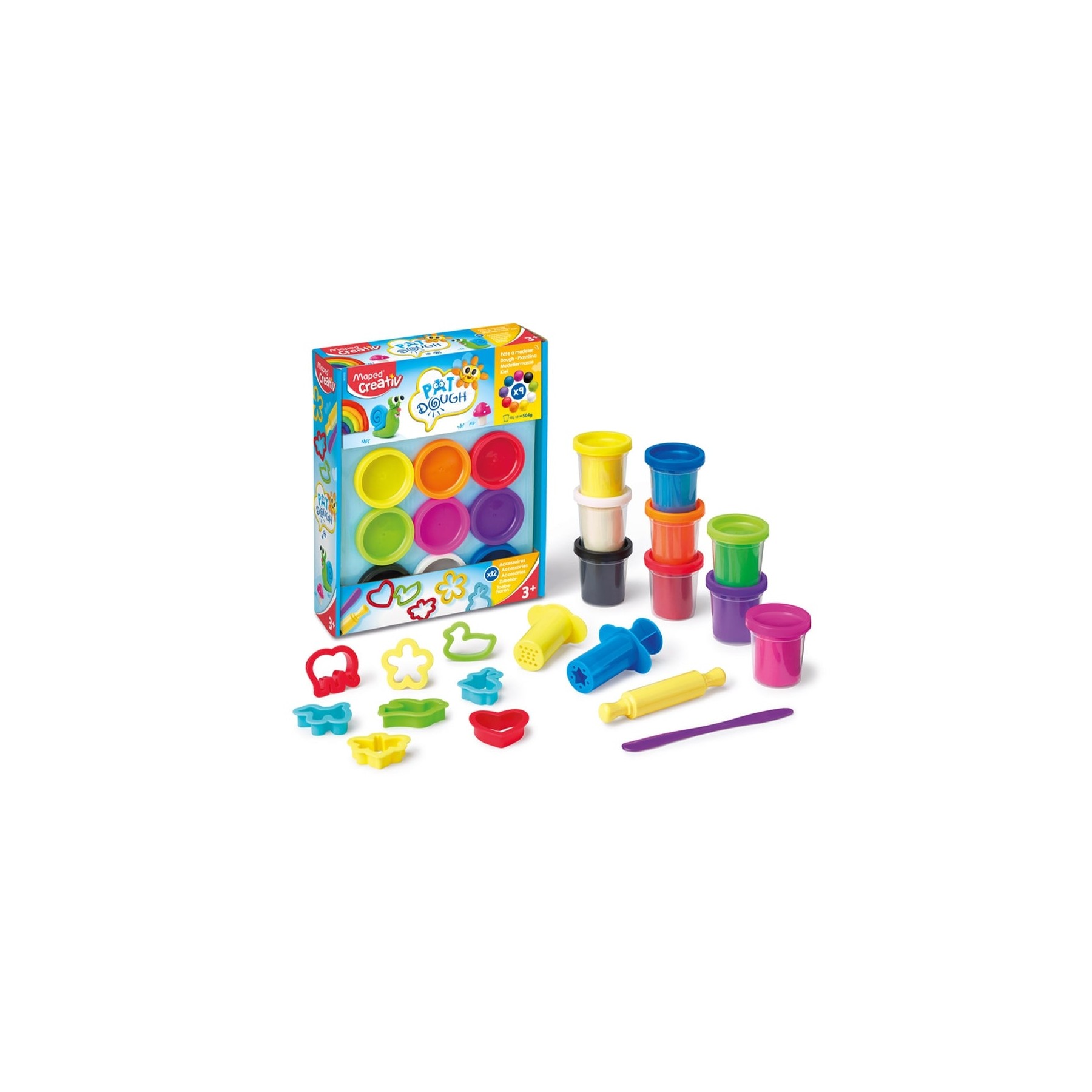 Maped, Kit De Masa Para Modelar Creativ Con Formas (907202)