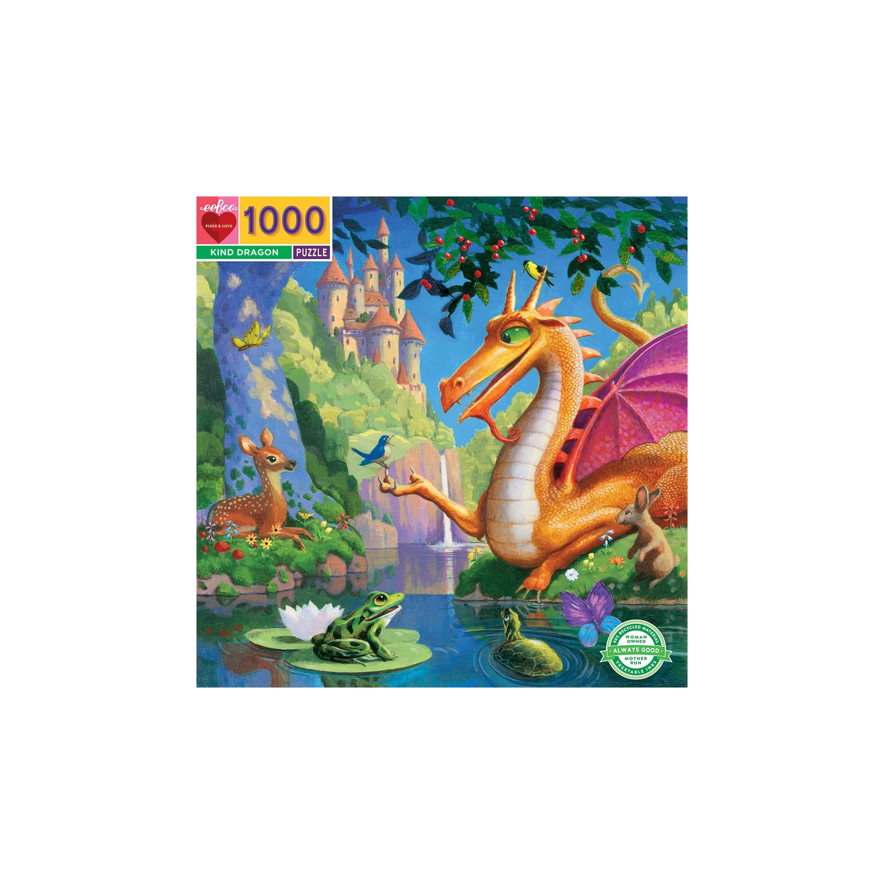 eeBoo - Puzzle 1000 pcs - Kind Dragon (EPZTKND)
