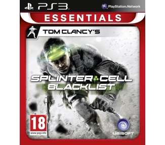 Tom Clancy's Splinter Cell: Blacklist (Essentials) Juego para Consola Sony PlayStation 3 PS3