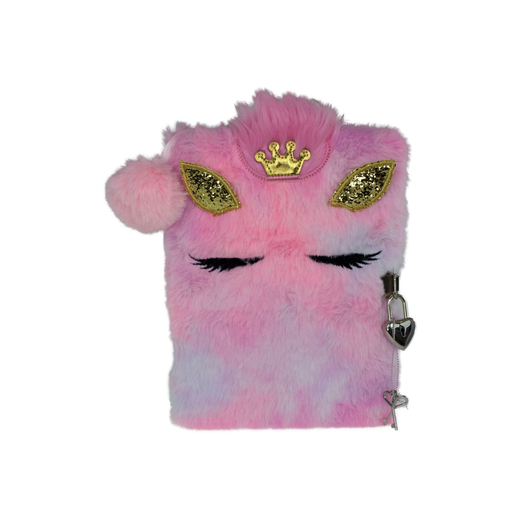 Tinka - Plush Diary with Lock - Horse w/ Crown (8-802128)