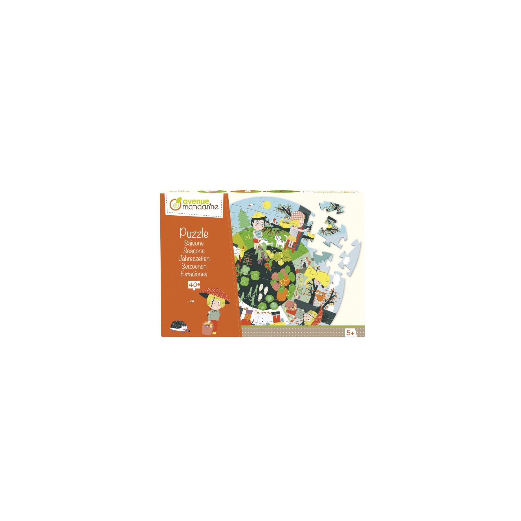 Avenue Mandarine - Educational puzzle, Seasons, 40 pc